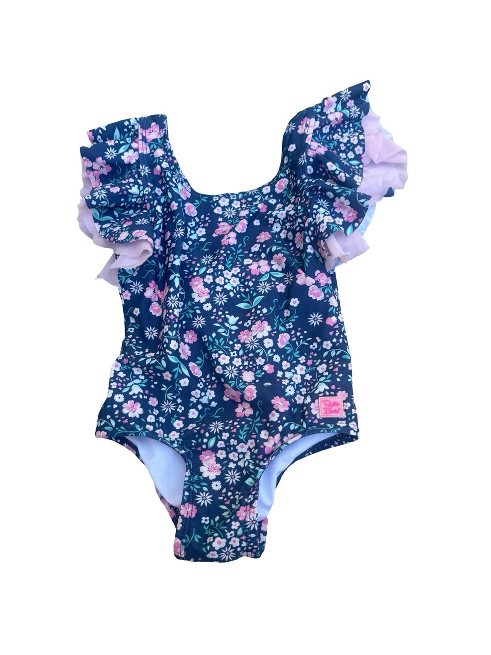 RuffleButts Floral One Piece Swimsuit